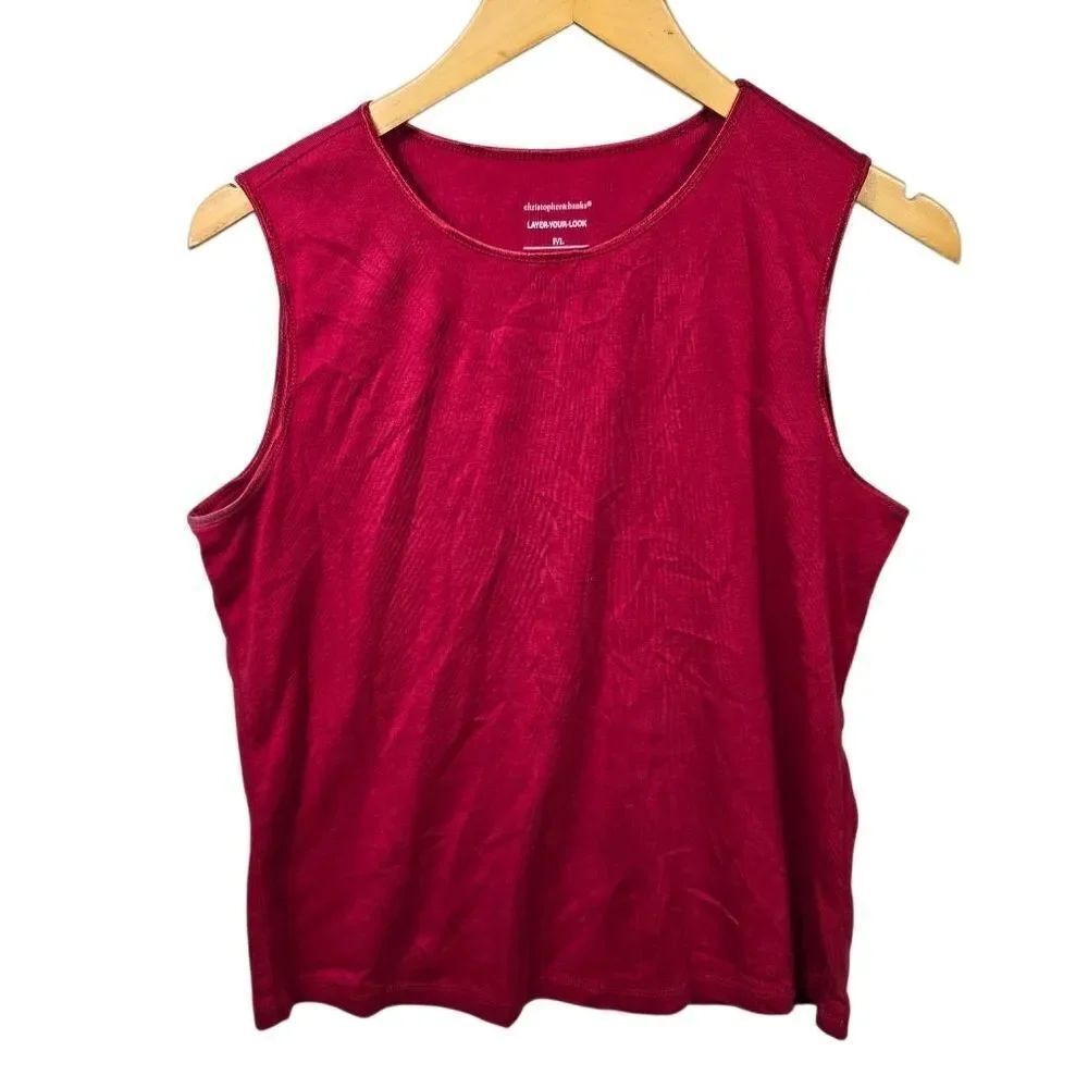 Christopher & Banks Rich Red Tank Top